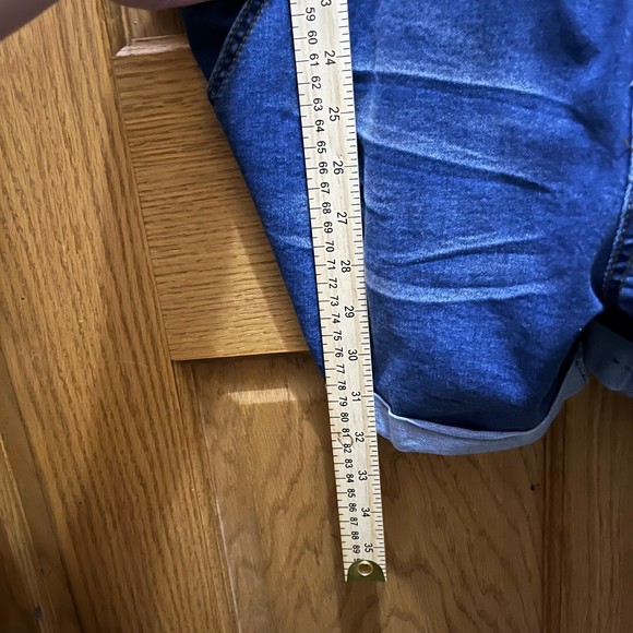 Listicle Women's L Blue Denim Rhomper Shortalls Farmer Festival Eras Tour - Picture 4 of 8